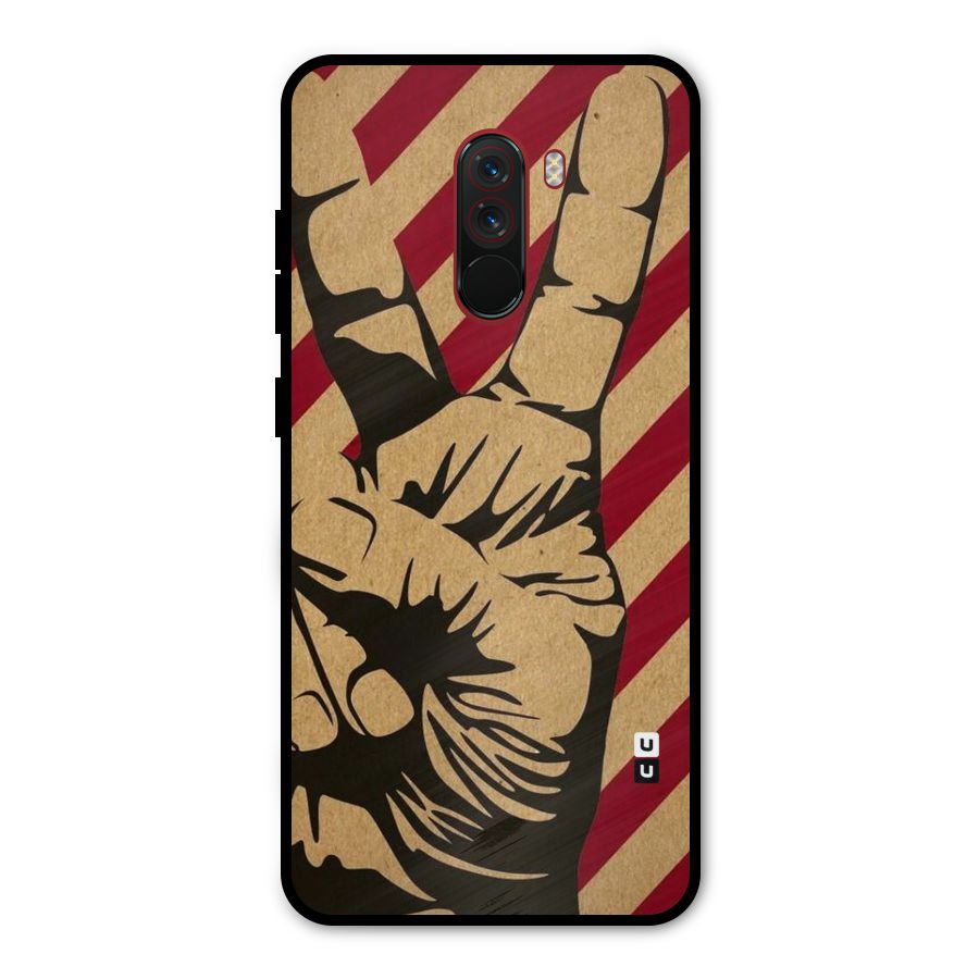 Peace Stripes Metal Back Case for Poco F1