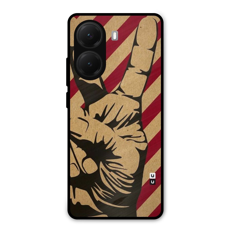 Peace Stripes Metal Back Case for Poco X7 Pro