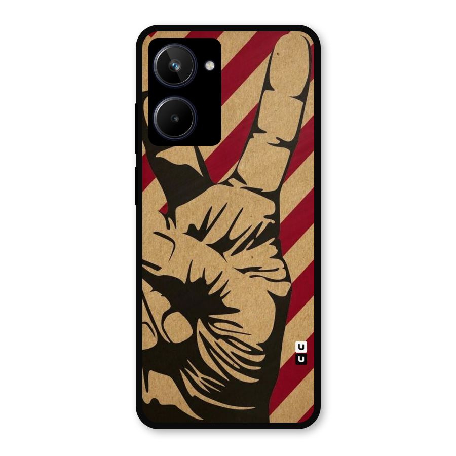 Peace Stripes Metal Back Case for Realme 10