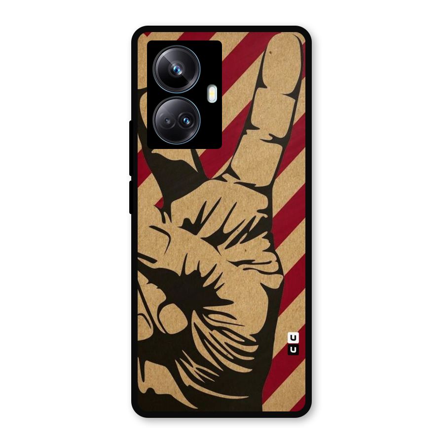 Peace Stripes Metal Back Case for Realme 10 Pro Plus