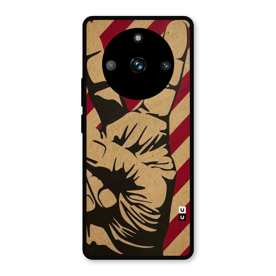 Peace Stripes Metal Back Case for Realme 11 Pro
