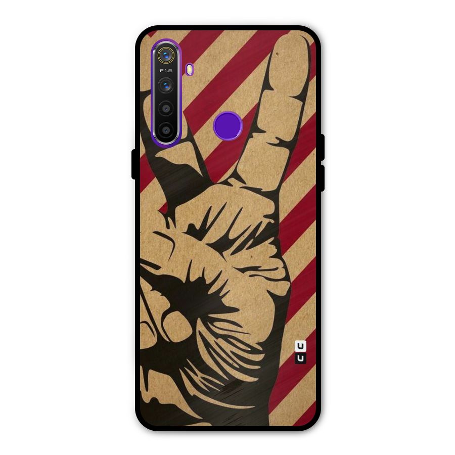 Peace Stripes Metal Back Case for Realme 5i
