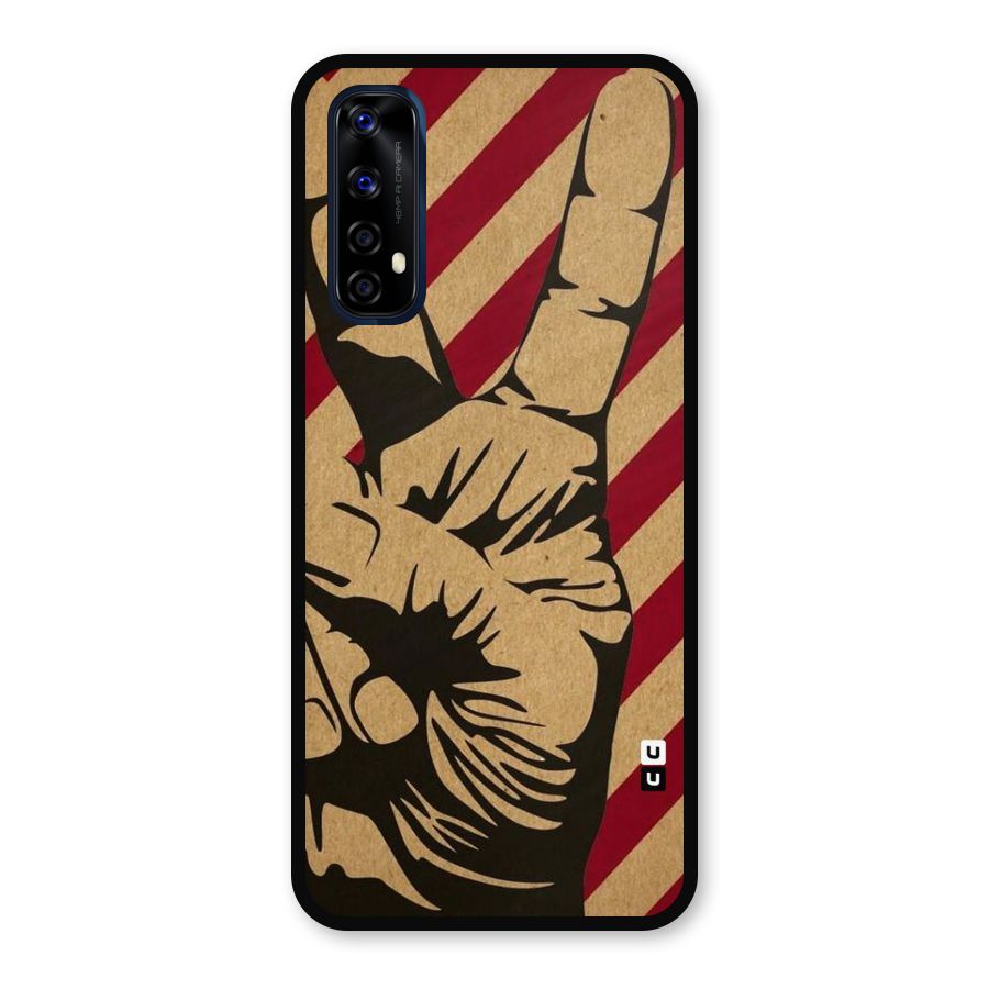 Peace Stripes Metal Back Case for Realme 7