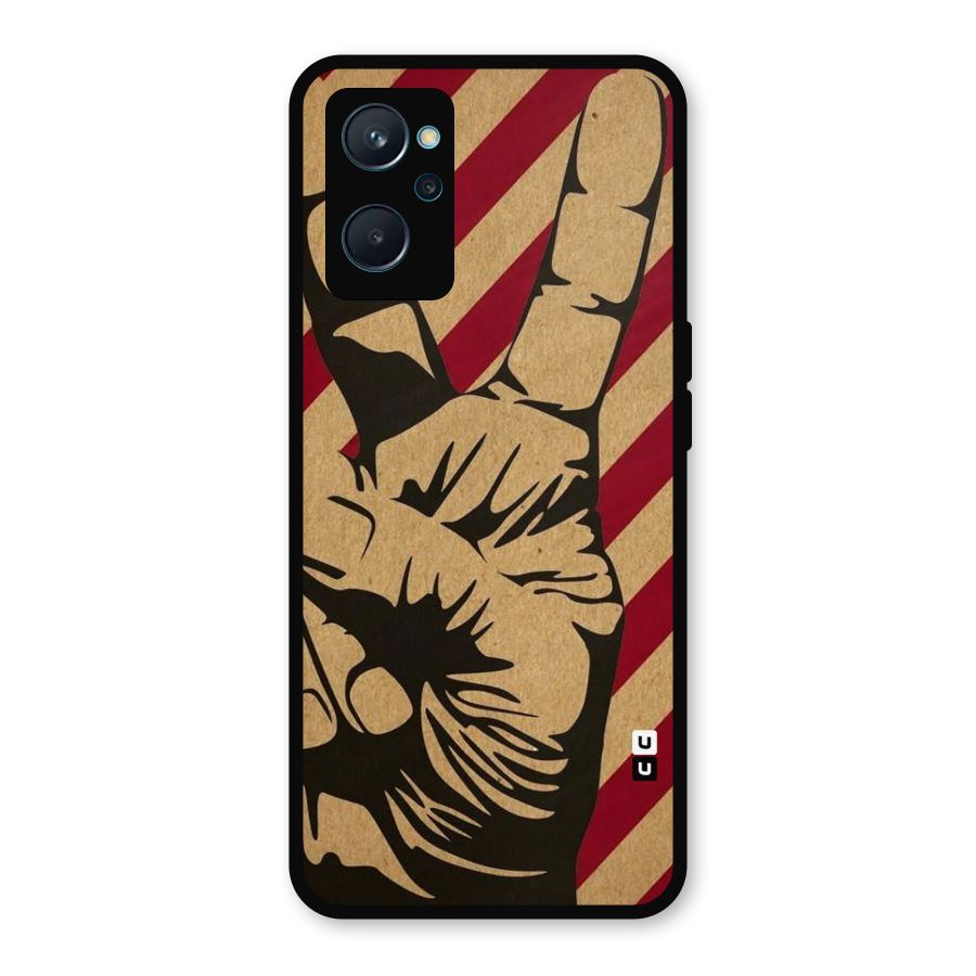 Peace Stripes Metal Back Case for Realme 9i