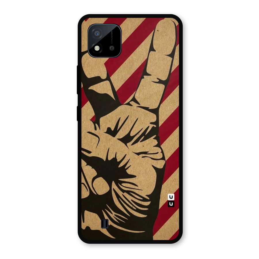Peace Stripes Metal Back Case for Realme C11 2021