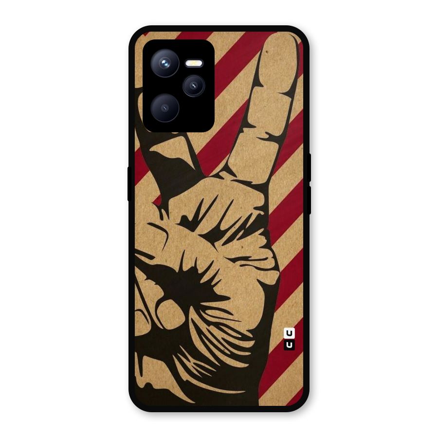 Peace Stripes Metal Back Case for Realme C35