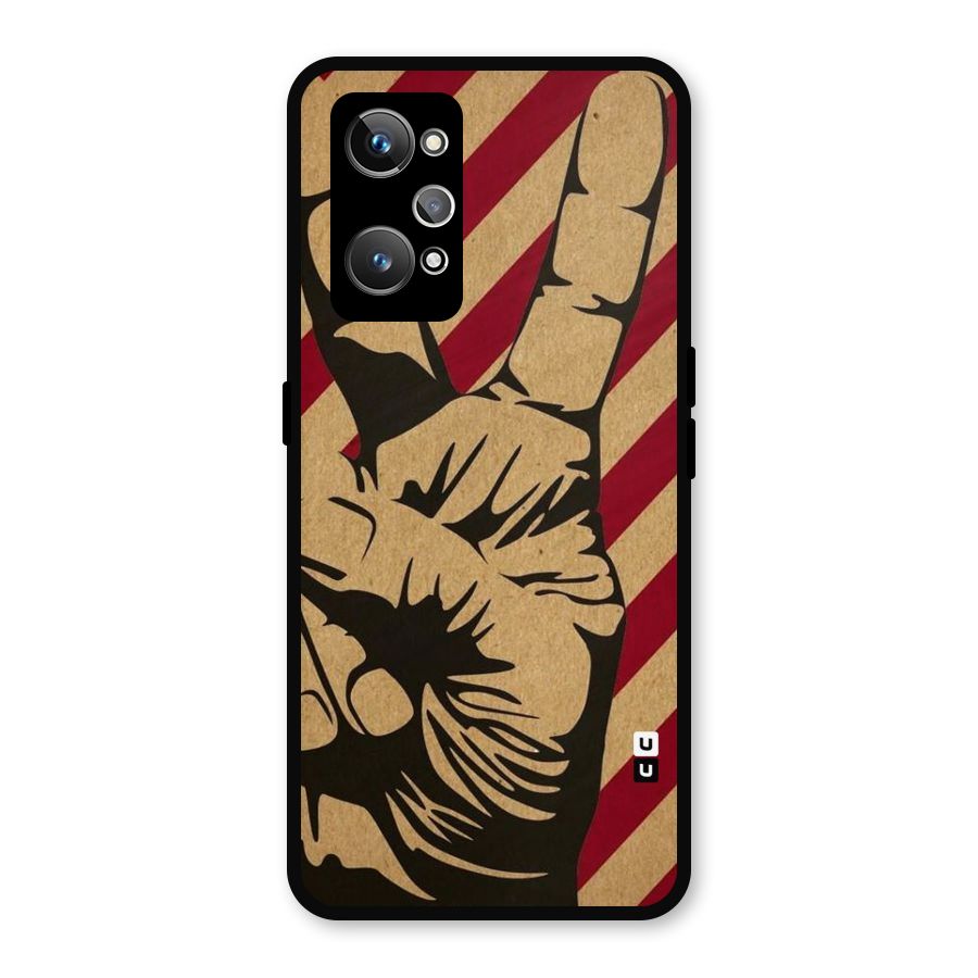 Peace Stripes Metal Back Case for Realme GT 2