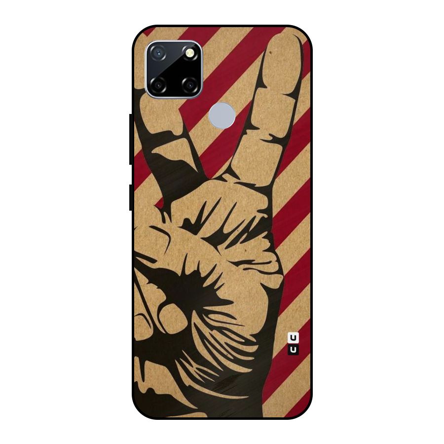 Peace Stripes Metal Back Case for Realme Narzo 20
