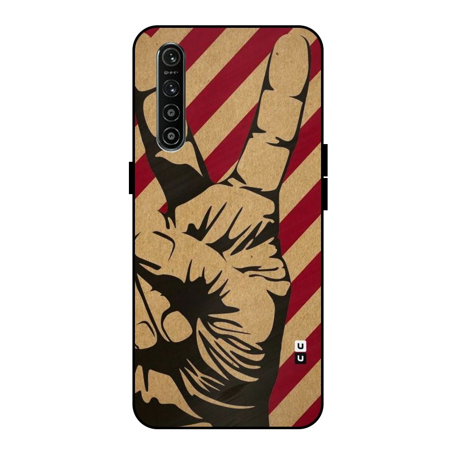 Peace Stripes Metal Back Case for Realme XT