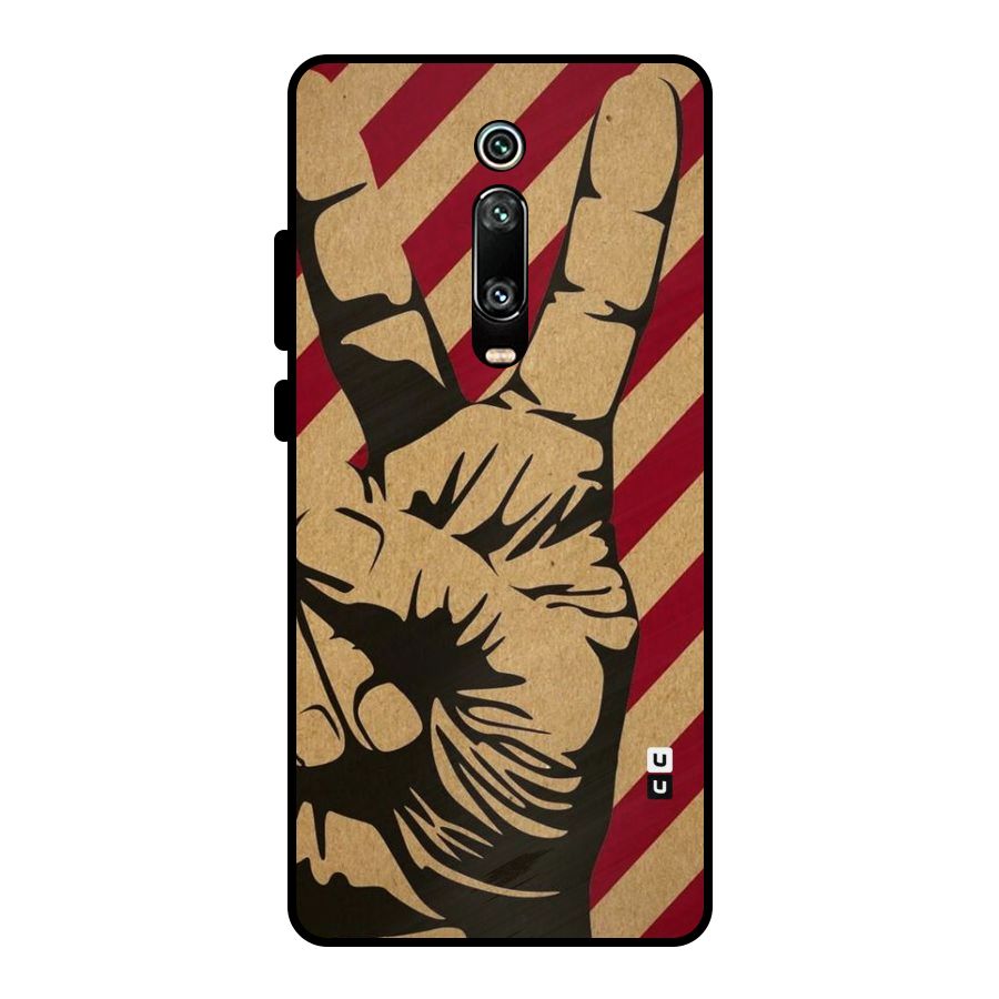 Peace Stripes Metal Back Case for Redmi K20 Pro