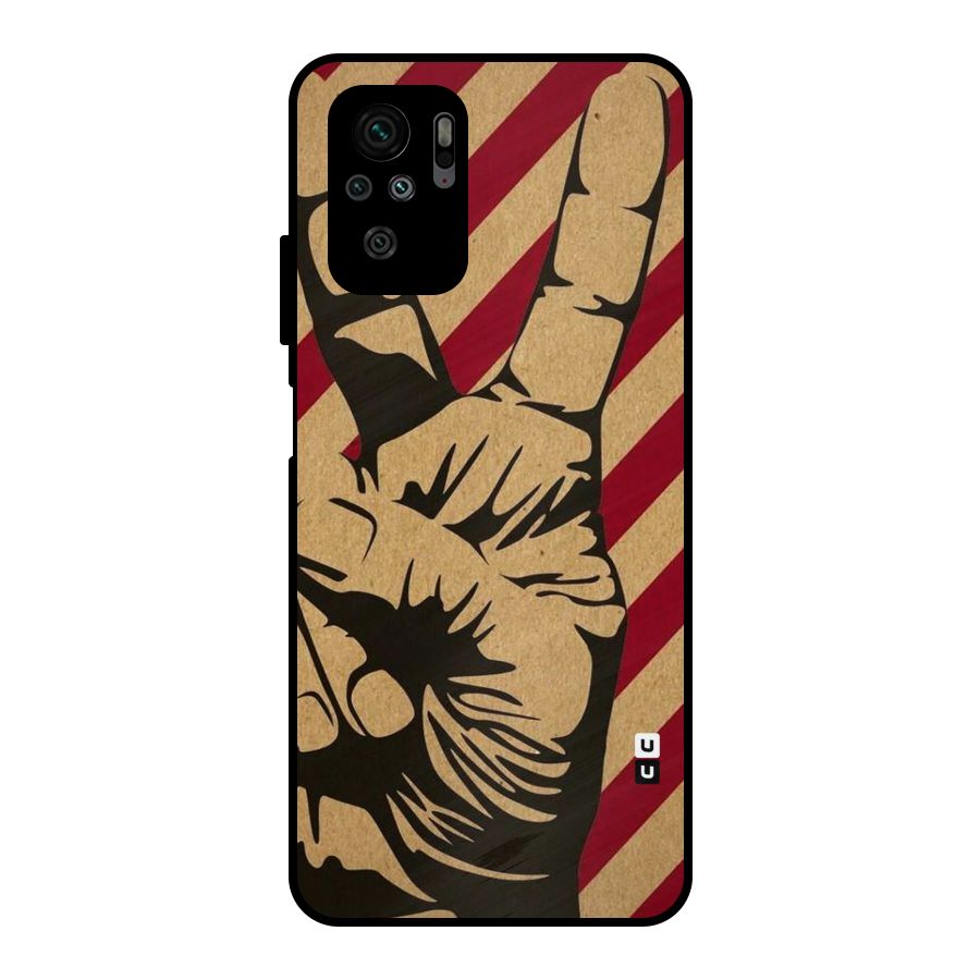 Peace Stripes Metal Back Case for Redmi Note 11 SE