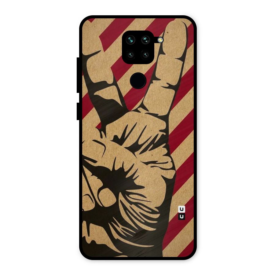 Peace Stripes Metal Back Case for Redmi Note 9