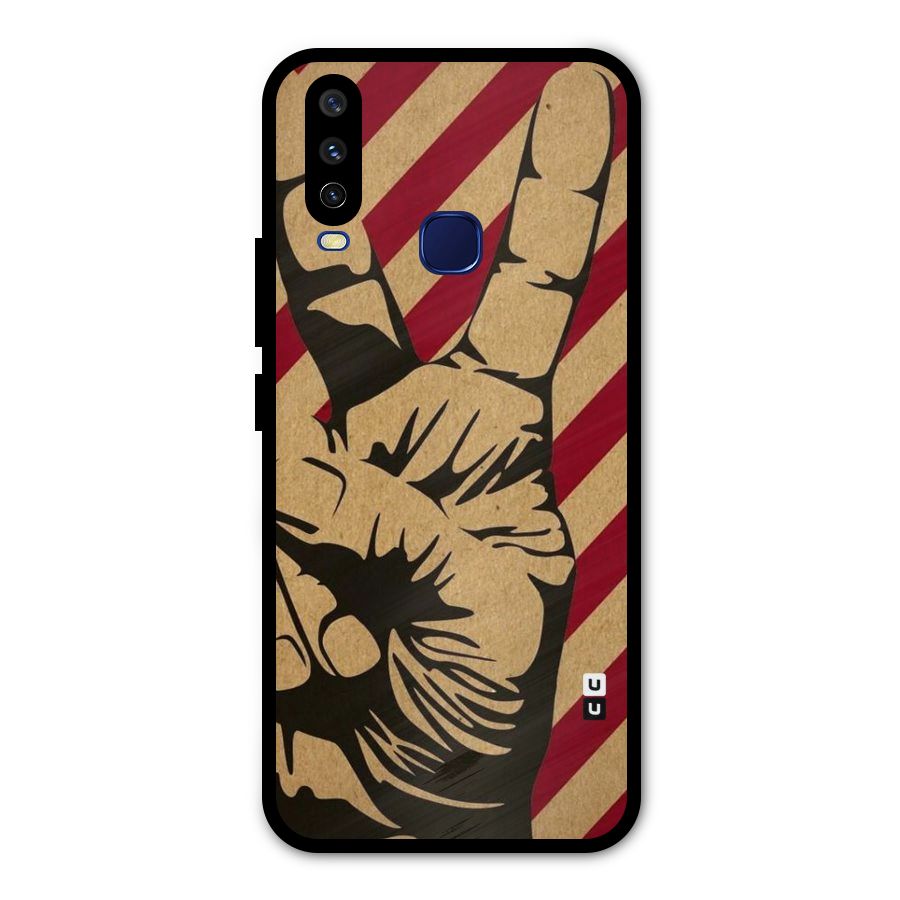 Peace Stripes Metal Back Case for Vivo V17