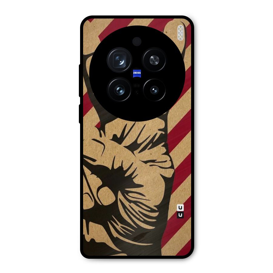 Peace Stripes Metal Back Case for Vivo X200 Pro