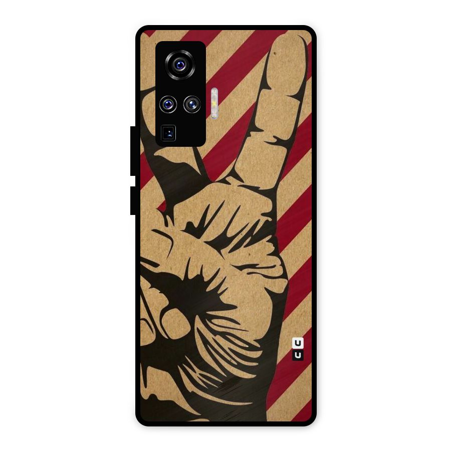 Peace Stripes Metal Back Case for Vivo X50 Pro