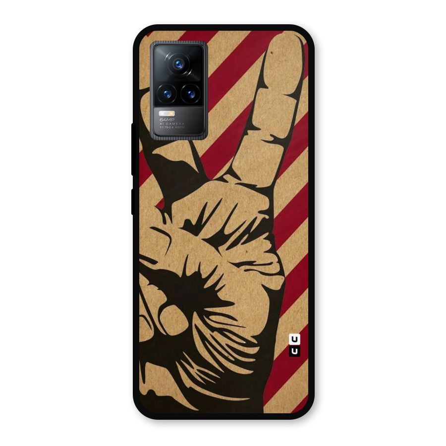 Peace Stripes Metal Back Case for Vivo Y73