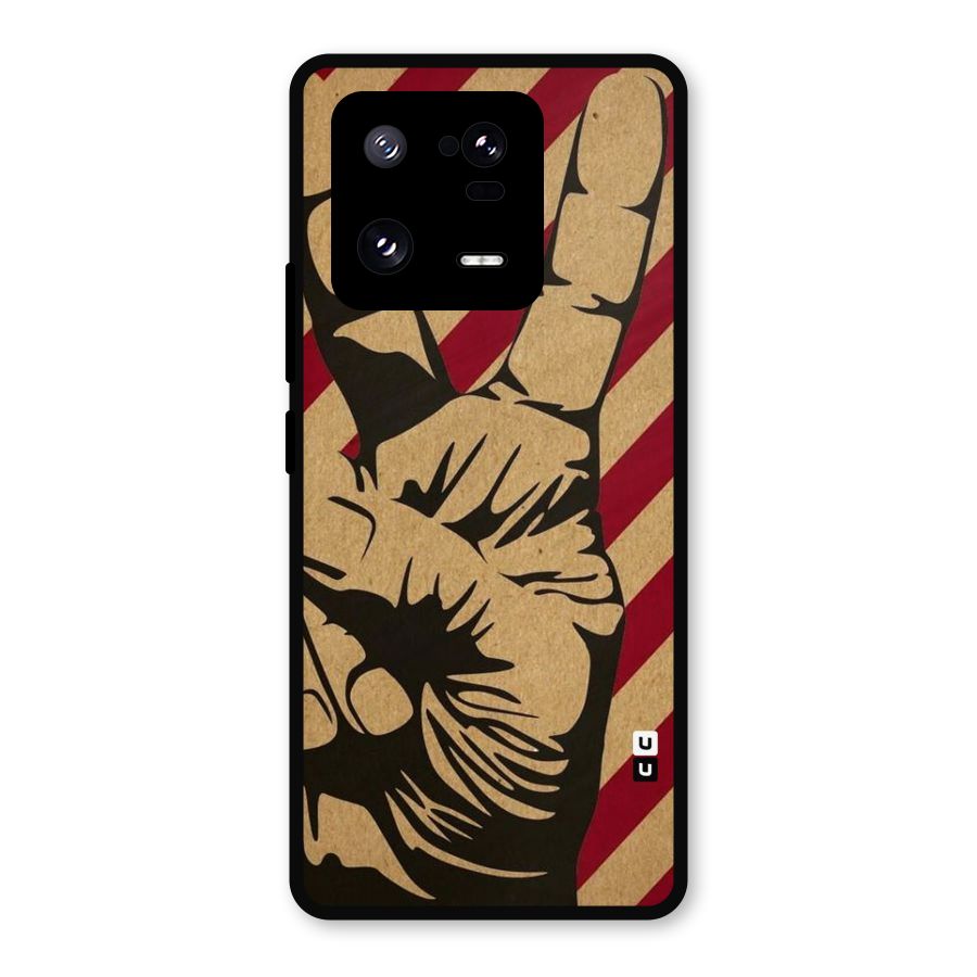Peace Stripes Metal Back Case for Xiaomi 13 Pro