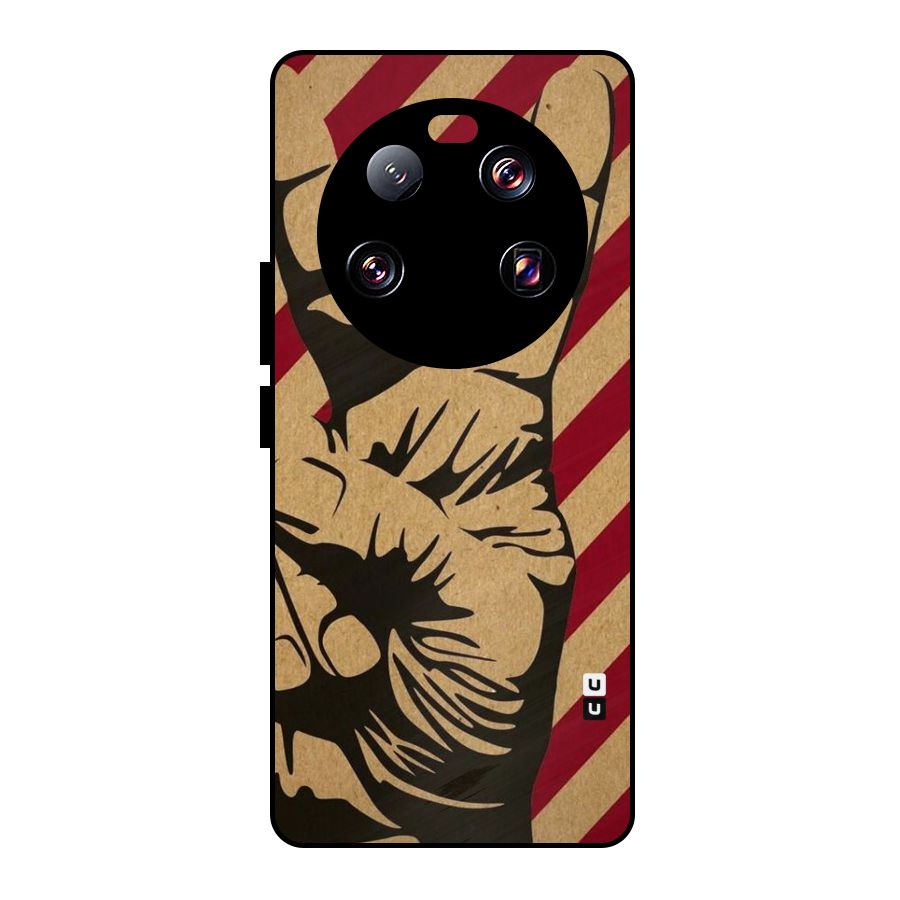 Peace Stripes Metal Back Case for Xiaomi 13 Ultra