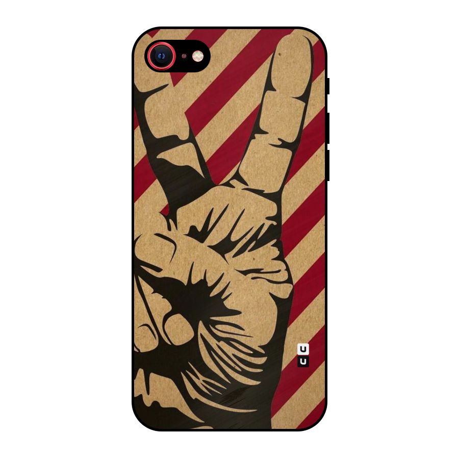 Peace Stripes Metal Back Case for iPhone SE 2022
