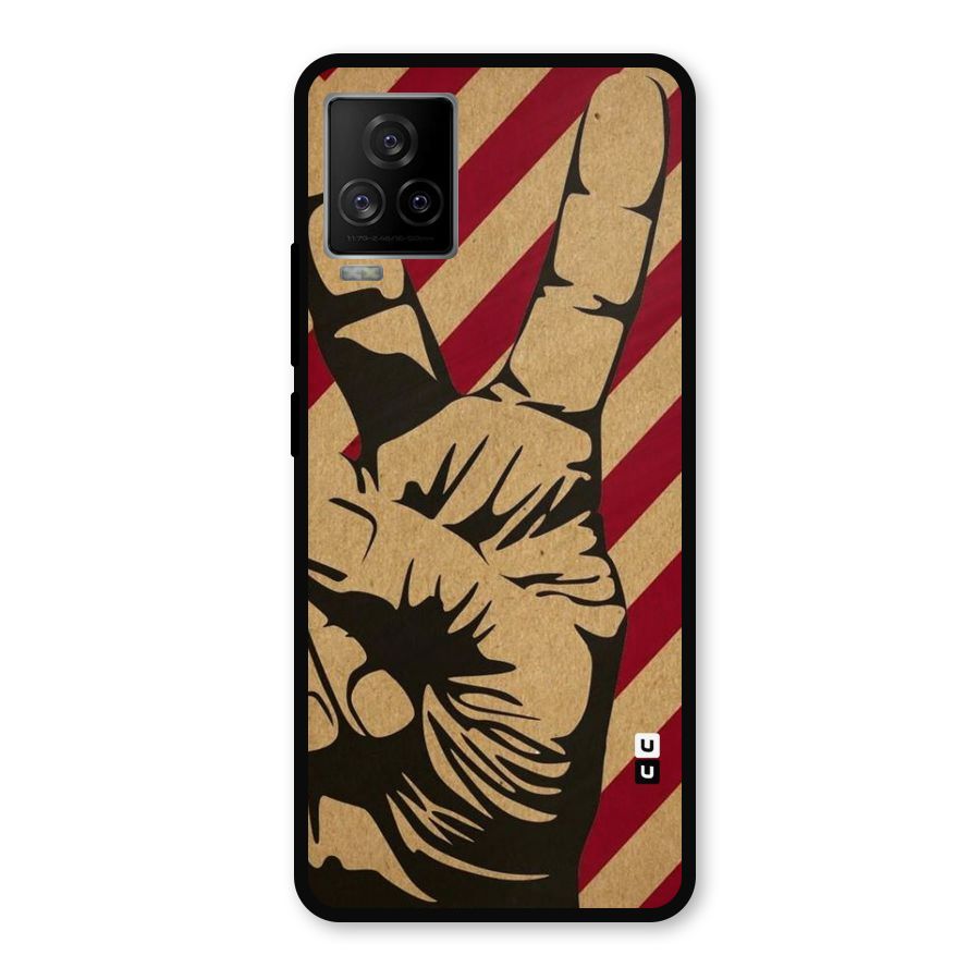 Peace Stripes Metal Back Case for iQOO 7 Legend 5G