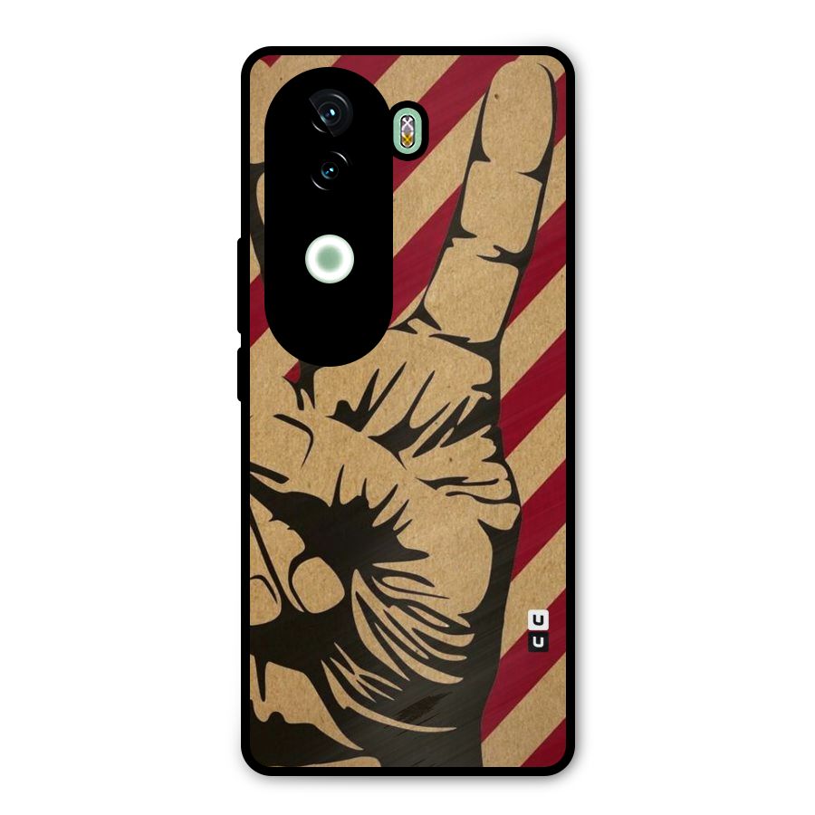 Peace Stripes Metal Back Case for iQOO Z9s