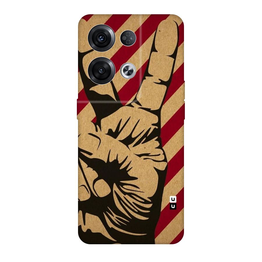 Peace Stripes Original Polycarbonate Back Case for Oppo Reno8 Pro 5G