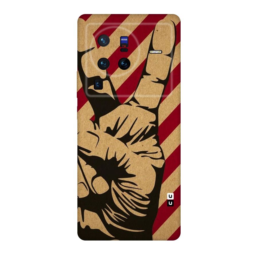Peace Stripes Original Polycarbonate Back Case for Vivo X80