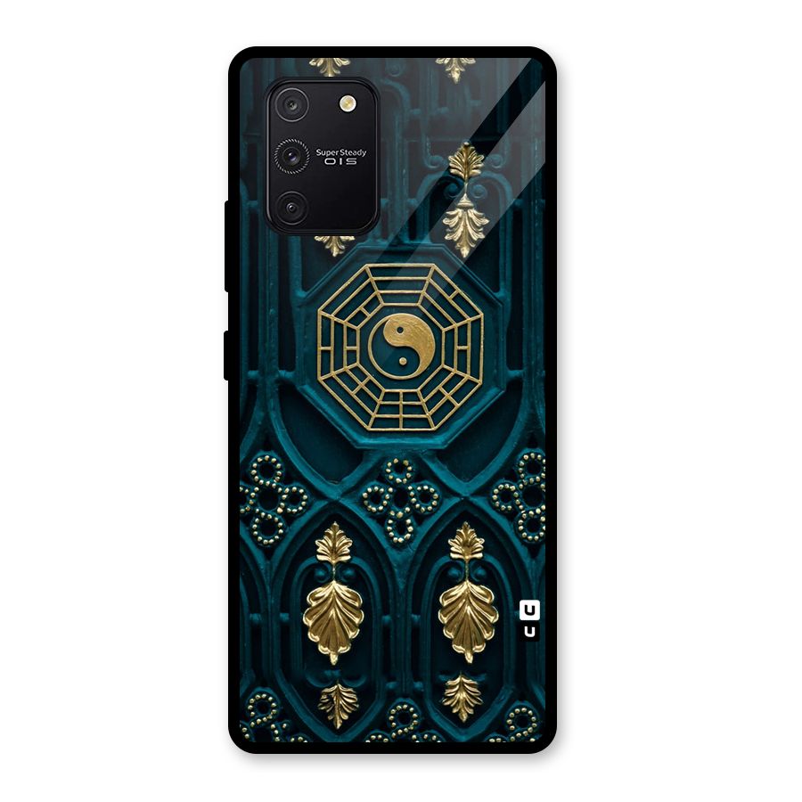 Peace Web Design Glass Back Case for Galaxy S10 Lite