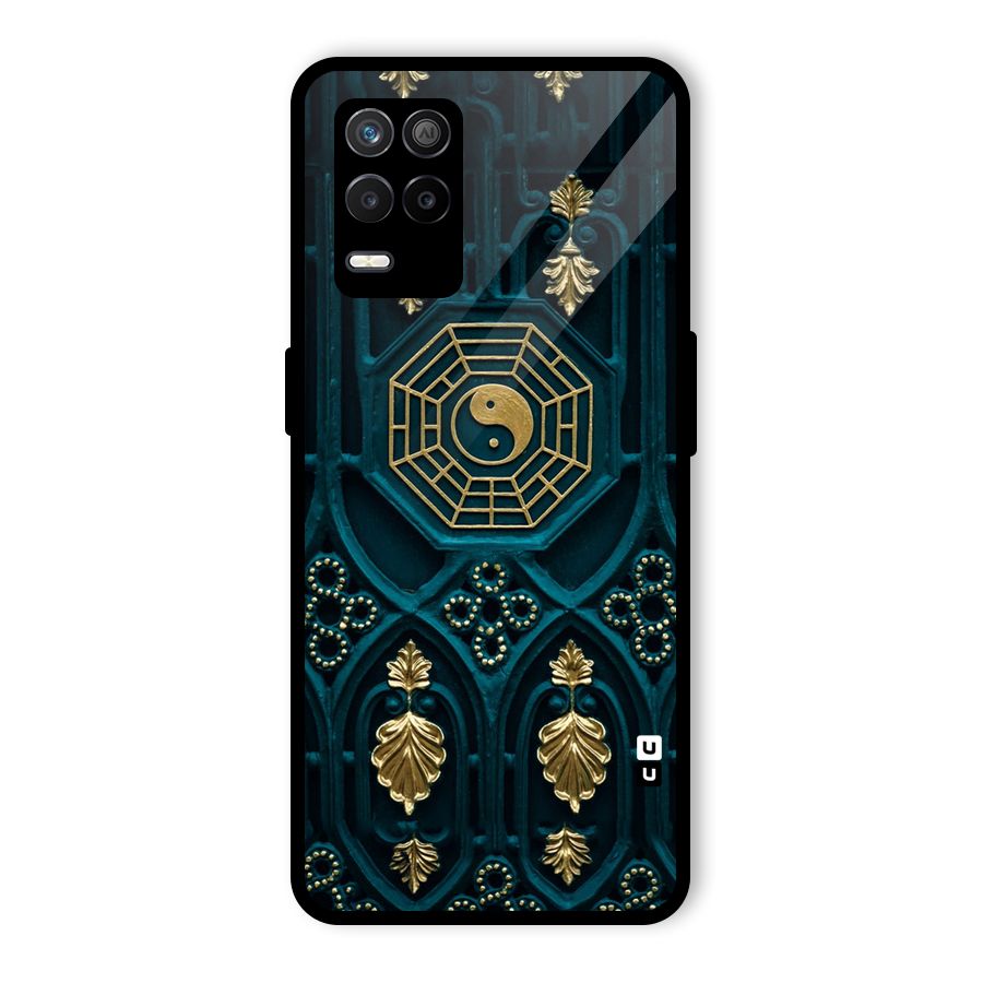Peace Web Design Glass Back Case for Realme 8s 5G