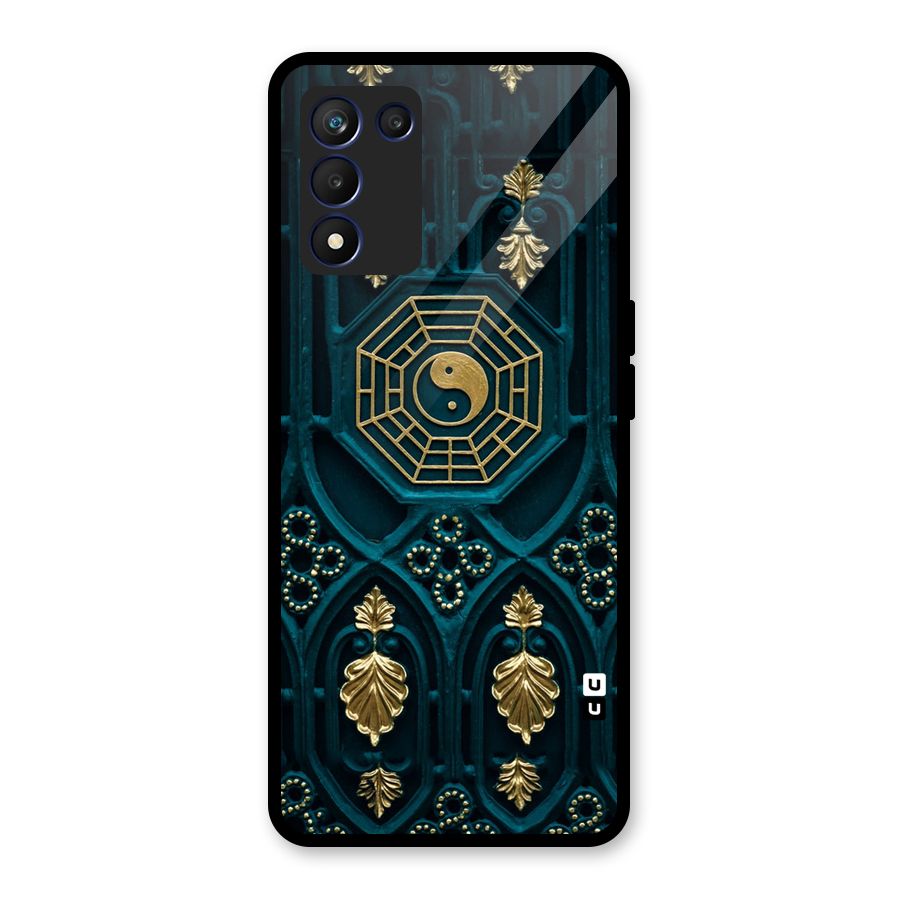 Peace Web Design Glass Back Case for Realme 9 5G Speed