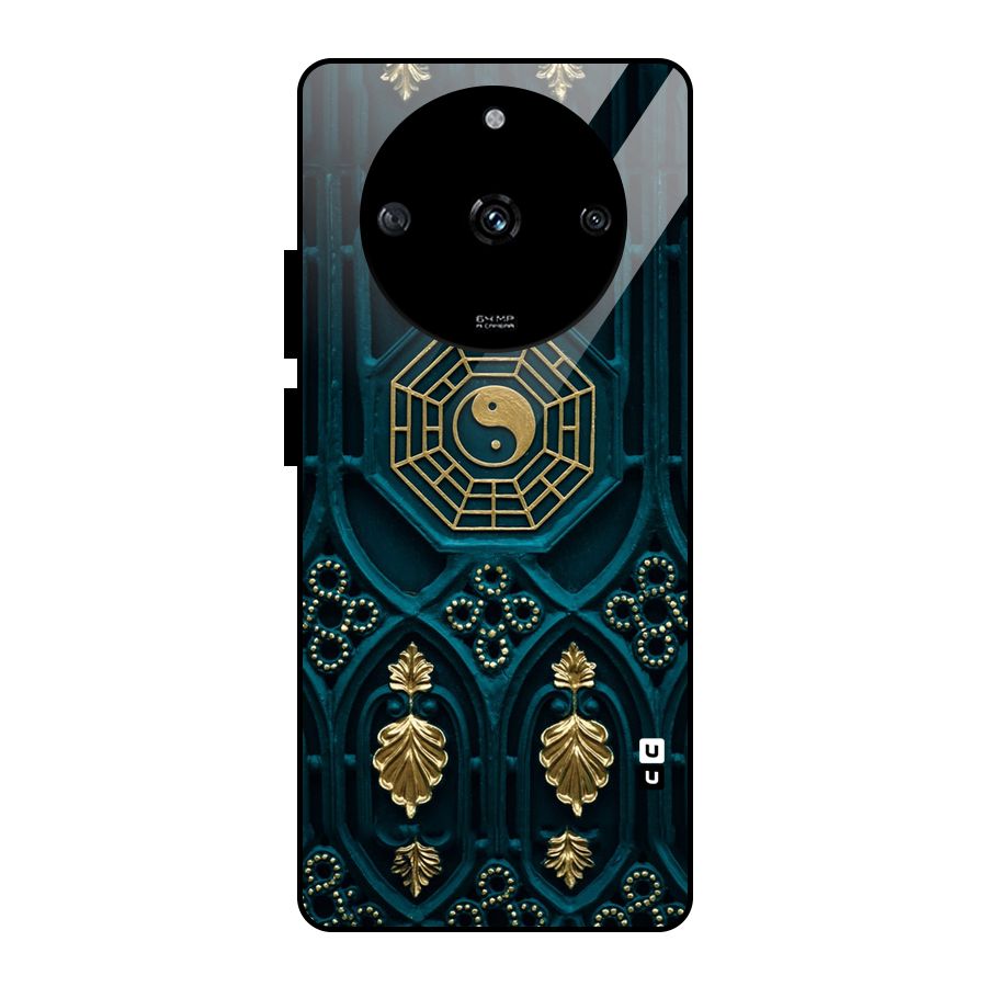 Peace Web Design Glass Back Case for Realme Narzo 60 5G