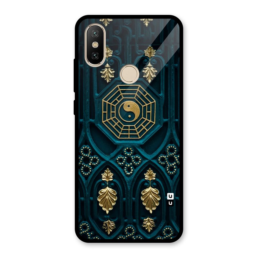 Peace Web Design Glass Back Case for Redmi A2