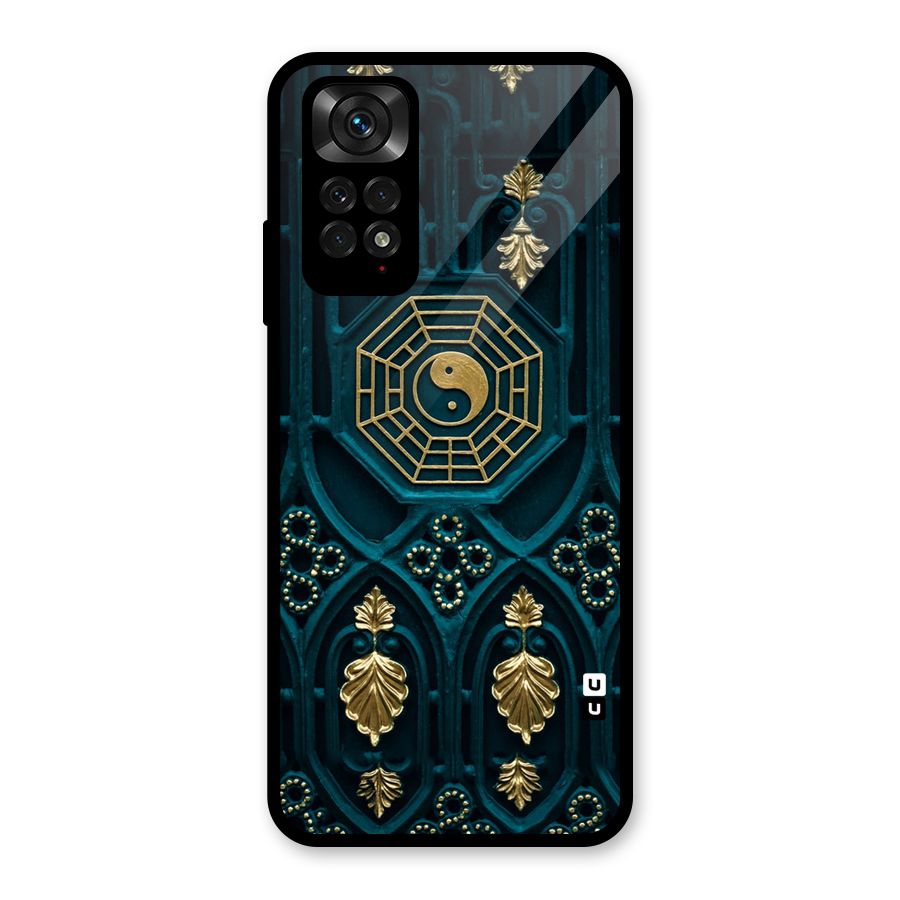 Peace Web Design Glass Back Case for Redmi Note 11S