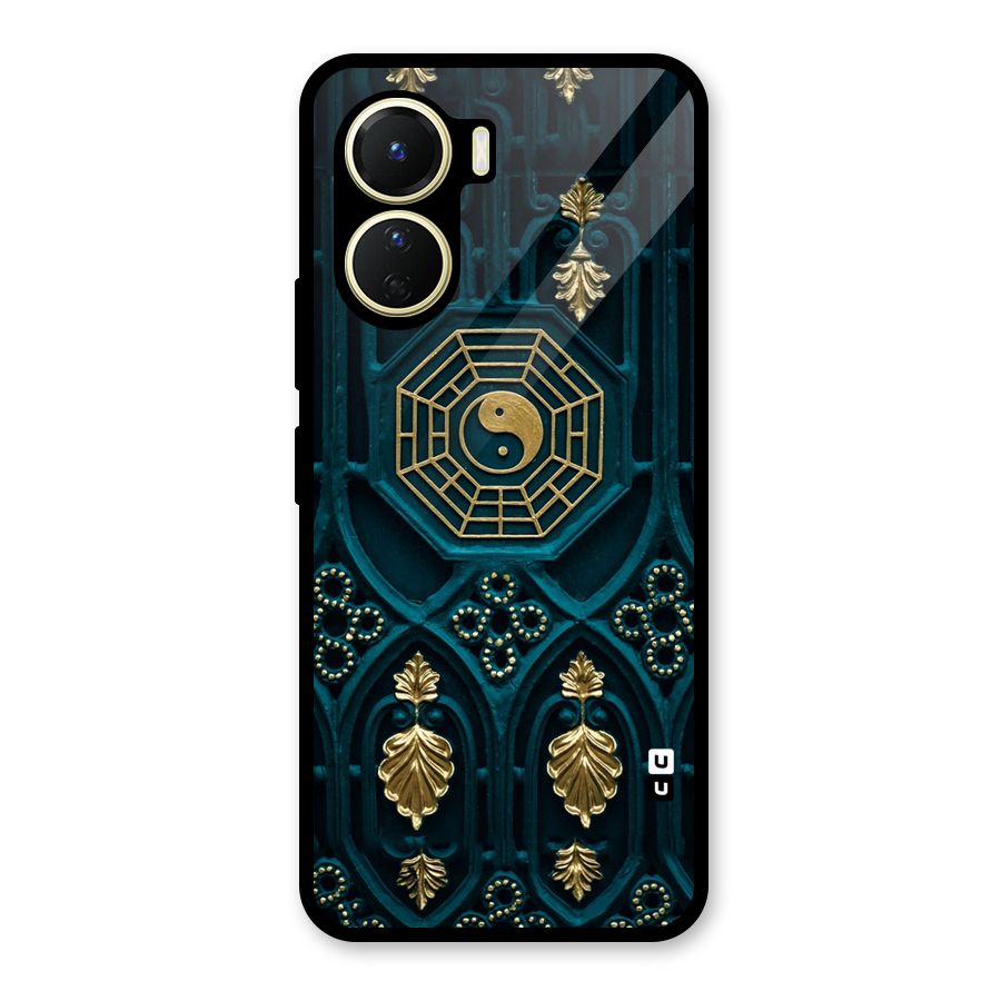 Peace Web Design Glass Back Case for Vivo Y16