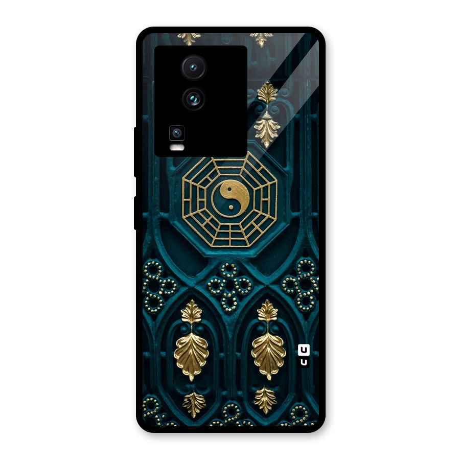 Peace Web Design Glass Back Case for Vivo iQOO Neo 7 Pro