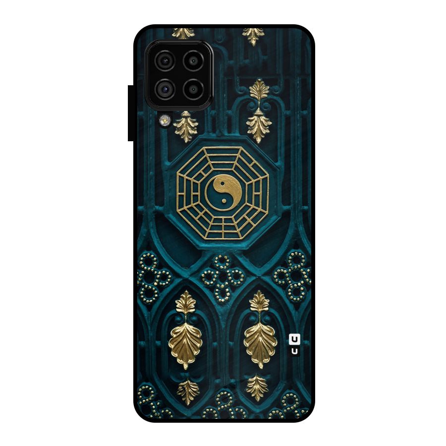 Peace Web Design Metal Back Case for Galaxy A22 4G