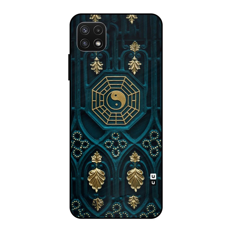 Peace Web Design Metal Back Case for Galaxy A22 5G