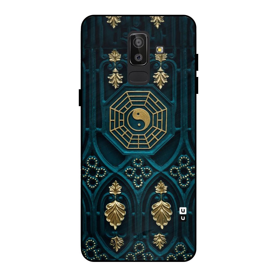 Peace Web Design Metal Back Case for Galaxy J8