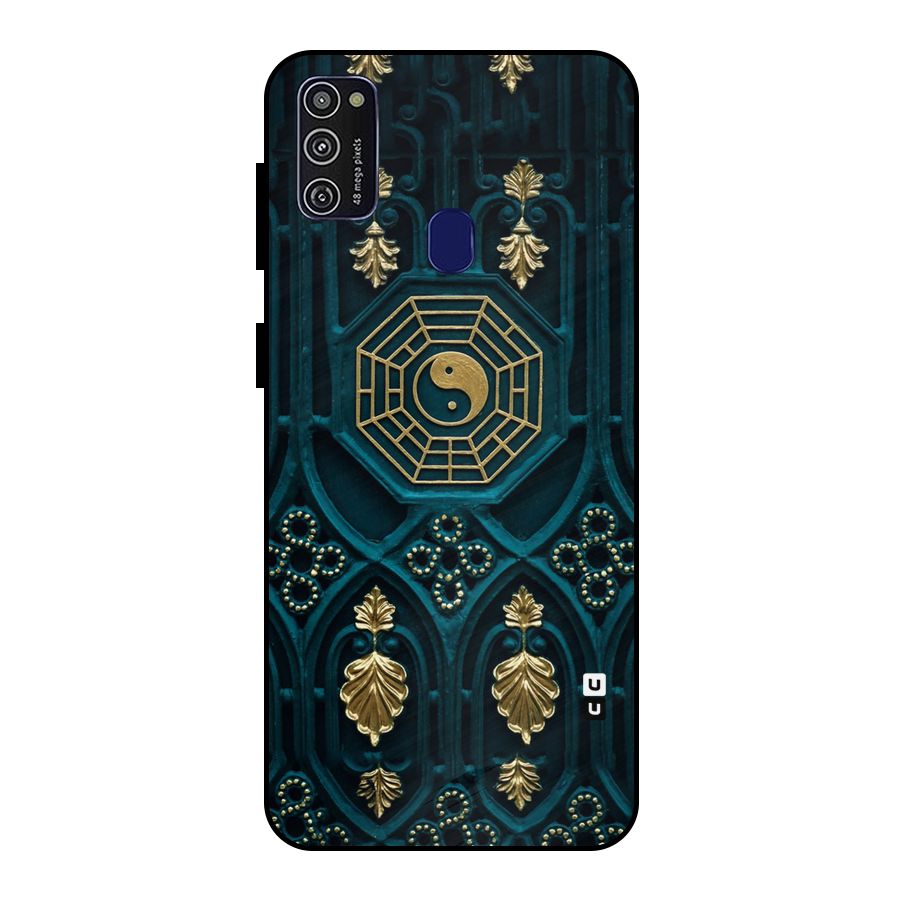 Peace Web Design Metal Back Case for Galaxy M21