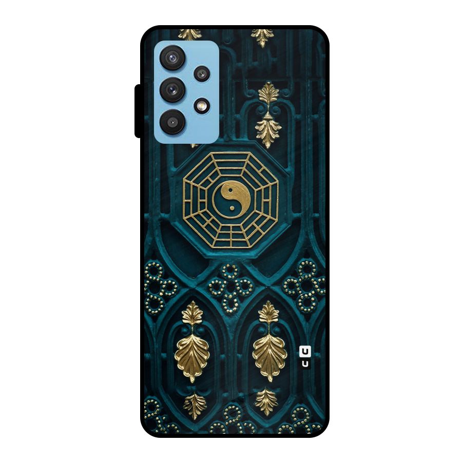 Peace Web Design Metal Back Case for Galaxy M32 5G
