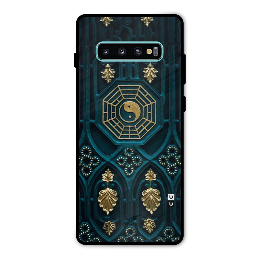 Peace Web Design Metal Back Case for Galaxy S10 Plus