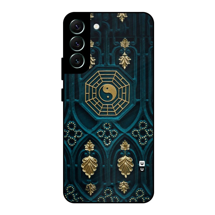 Peace Web Design Metal Back Case for Galaxy S22 Plus 5G