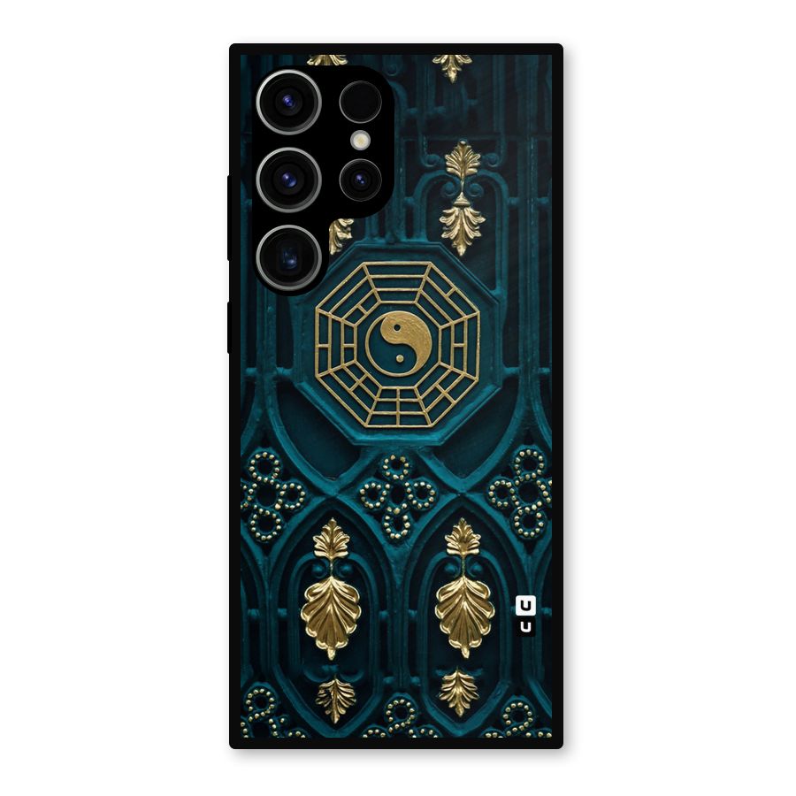 Peace Web Design Metal Back Case for Galaxy S23 Ultra