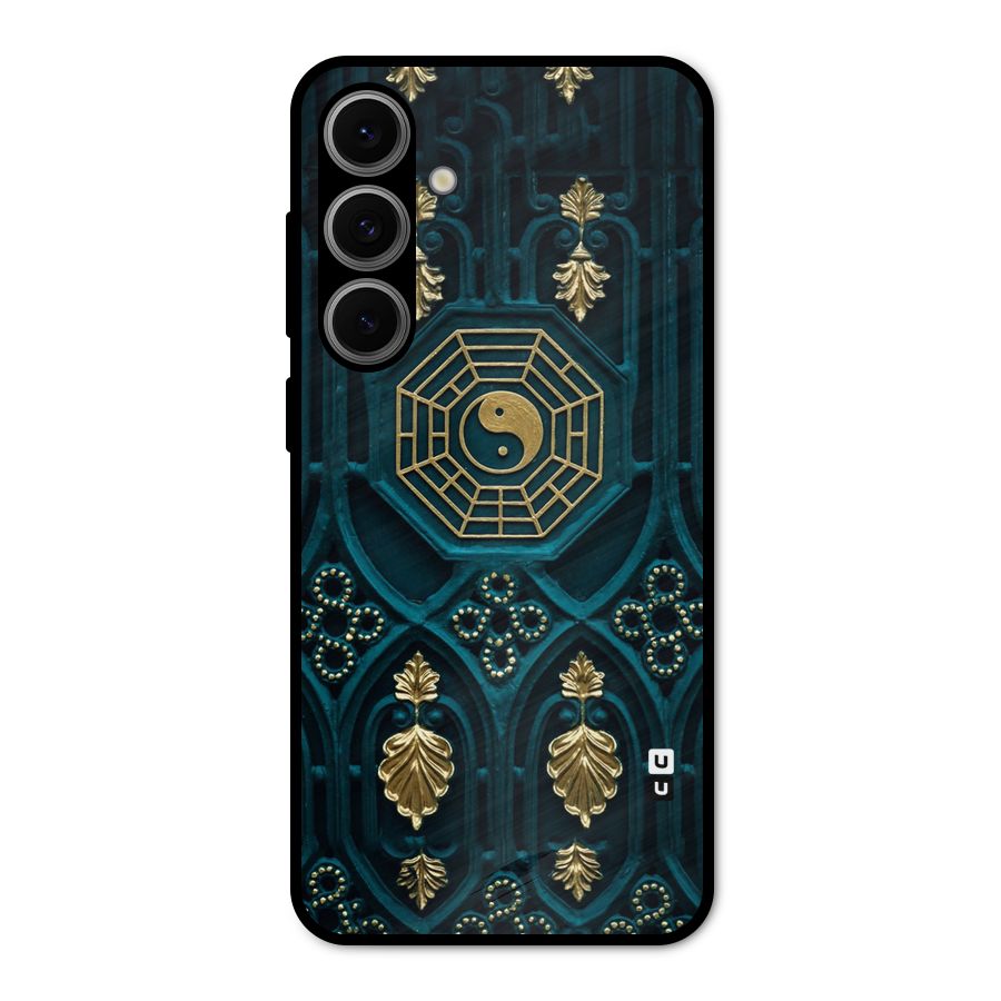Peace Web Design Metal Back Case for Galaxy S24 FE