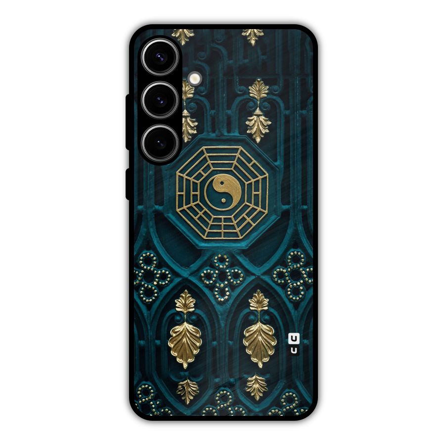 Peace Web Design Metal Back Case for Galaxy S24 Plus
