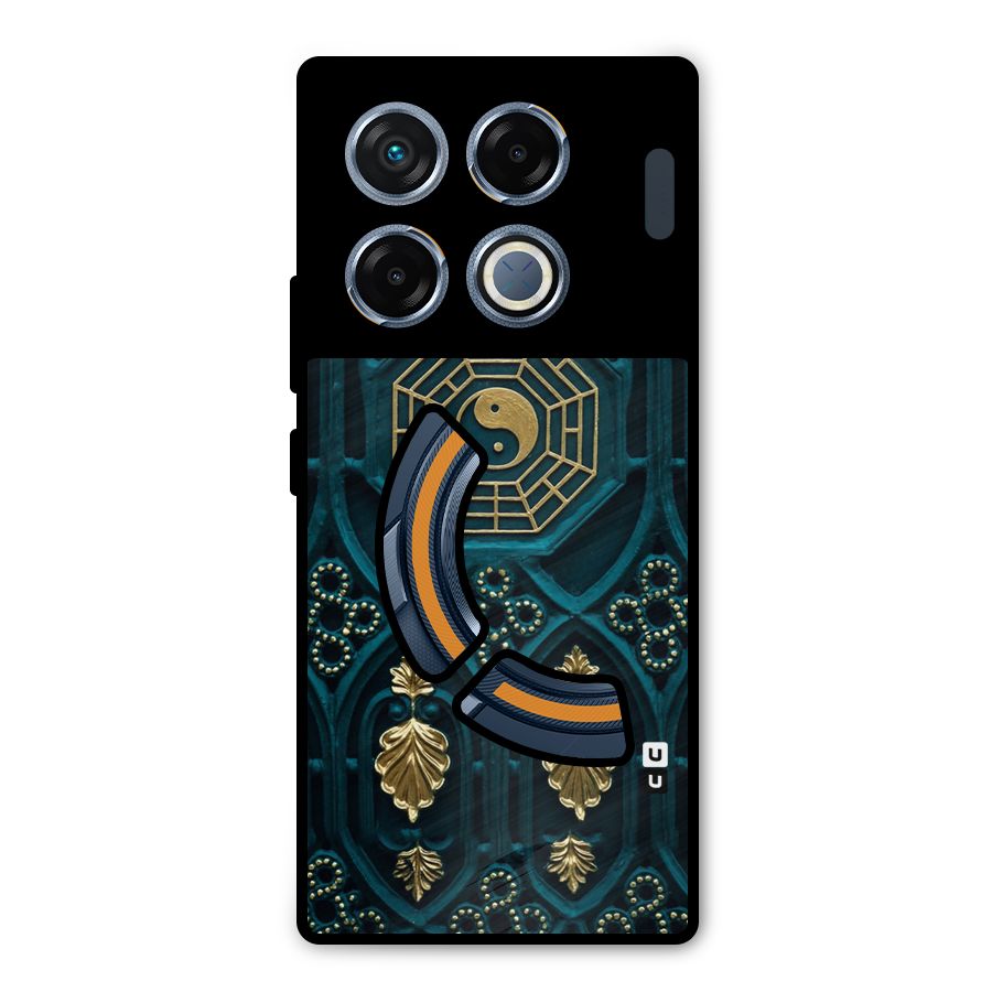 Peace Web Design Metal Back Case for Infinix GT 20 Pro