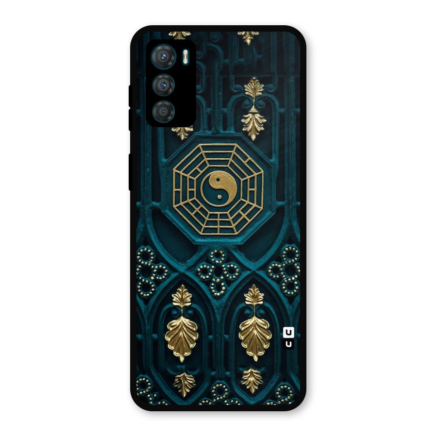 Peace Web Design Metal Back Case for Moto G42