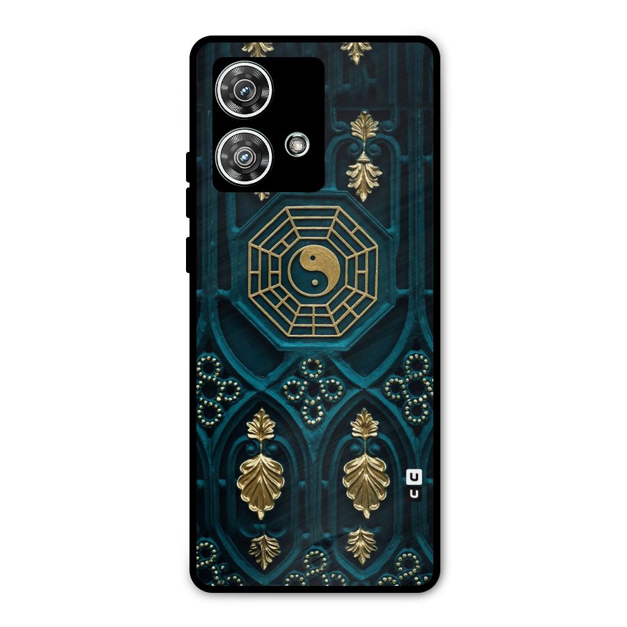 Peace Web Design Metal Back Case for Motorola Edge 40 Neo
