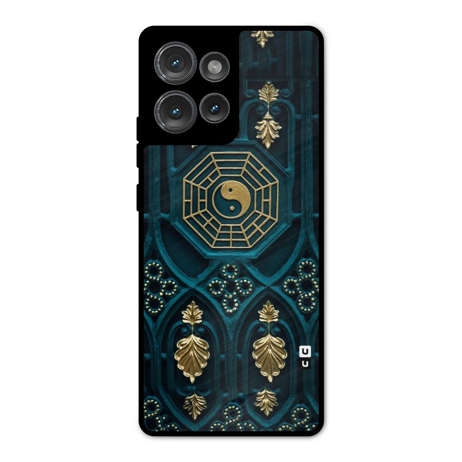 Peace Web Design Metal Back Case for Motorola Edge 50