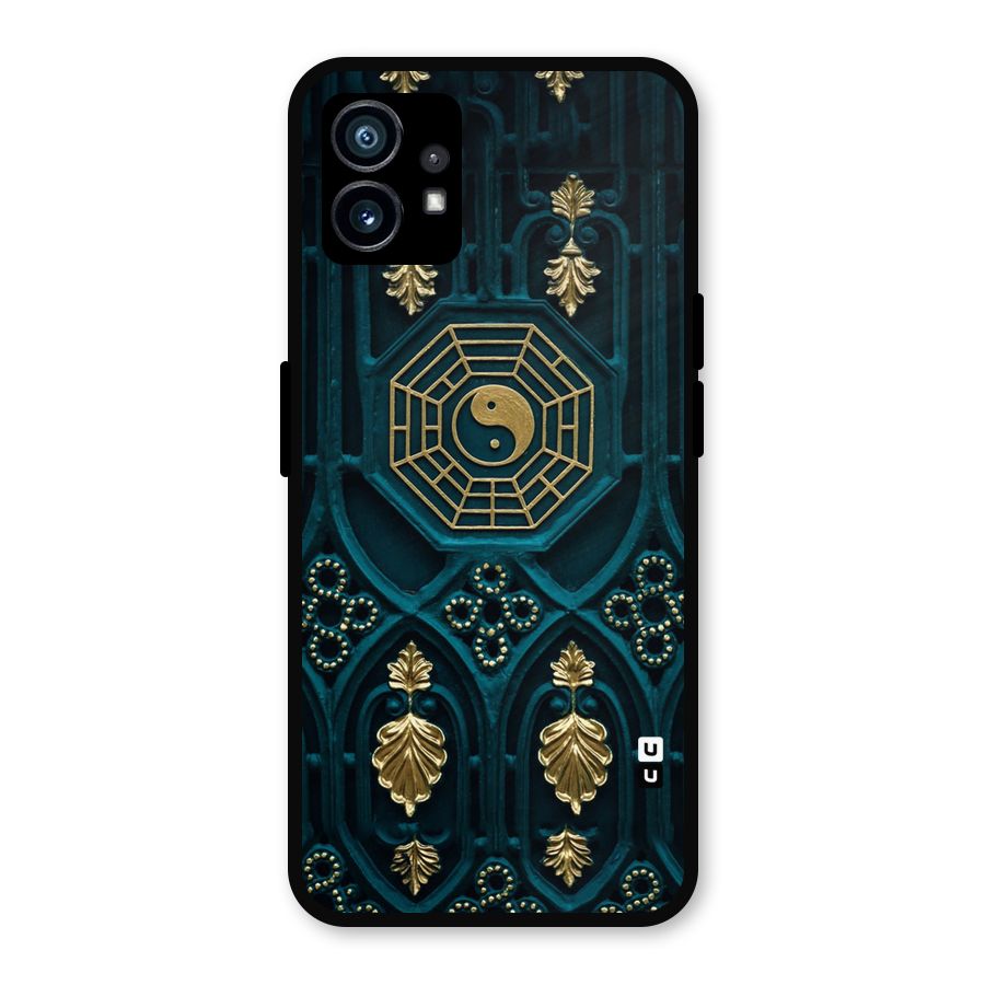 Peace Web Design Metal Back Case for Nothing Phone 1